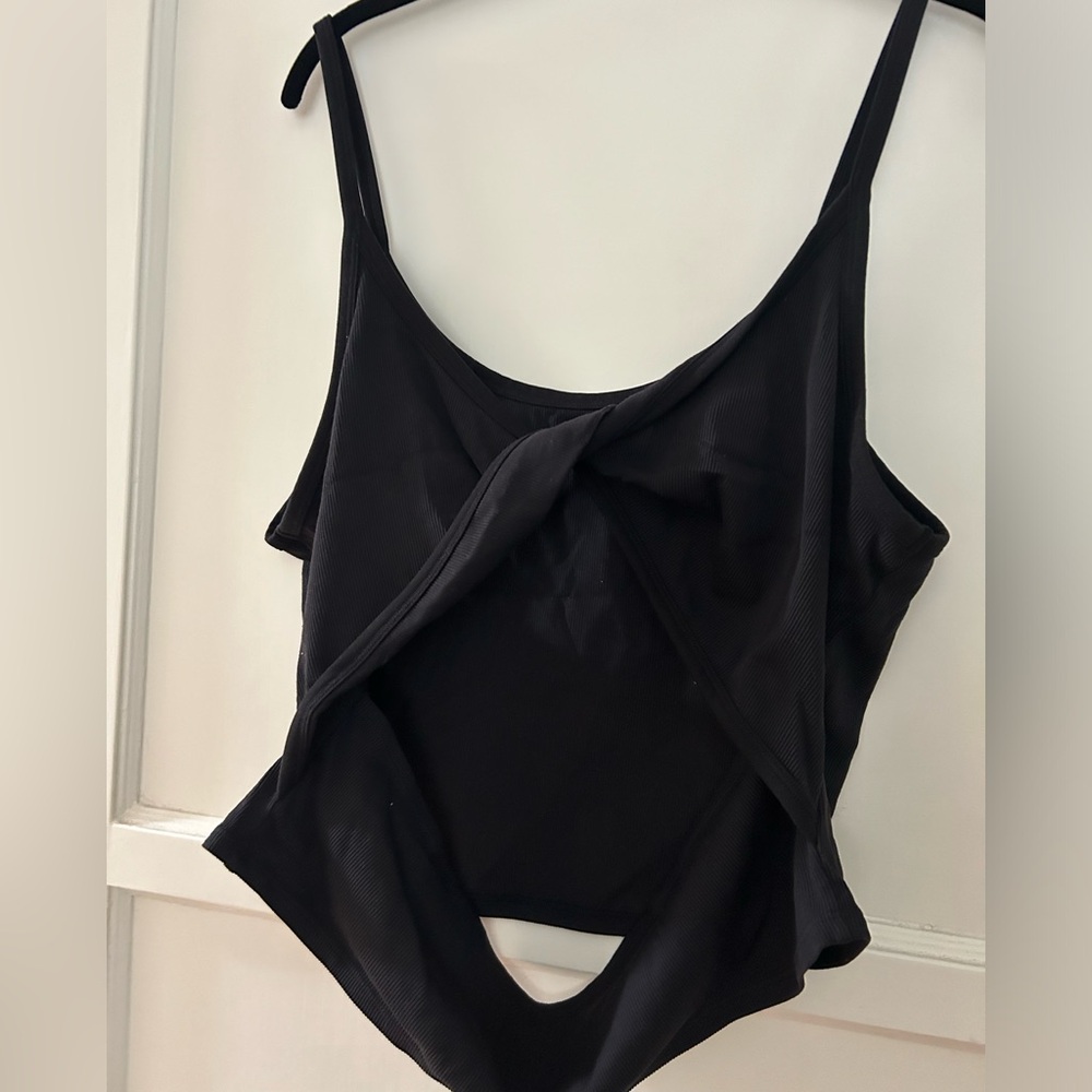 Athleta twist back bra, black, 2X